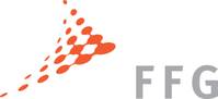 Logo mit drei roten verbundenen Punkten und dem Wortlaut F F G Forschung wirkt.