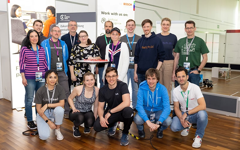 Die Teilnehmenden des Bosch Mobility Hackathon 2023.